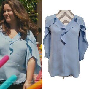 Kobi Halperin XS Women's 100Silk Blouse ASO American Housewife Katie Otto *READ*